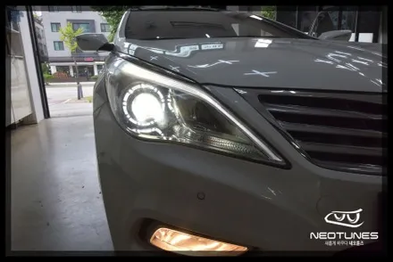 그랜저 HG 라이트 미등 아이라인LED 수리작업 / LED전조등교체 / 용인 처인구, 이천