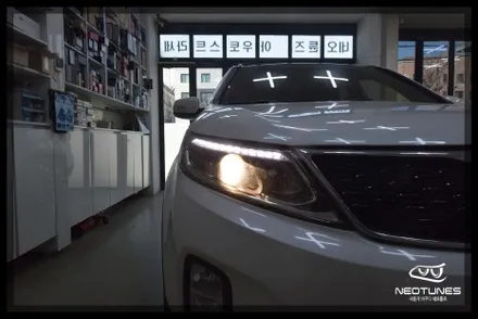 뉴쏘렌토R 전조등 반사판 교체작업 / 용인 처인구, 이천