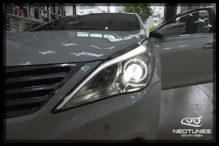 그랜저 HG 라이트 미등 아이라인LED 수리작업 / LED전조등교체 / 용인 처인구, 이천