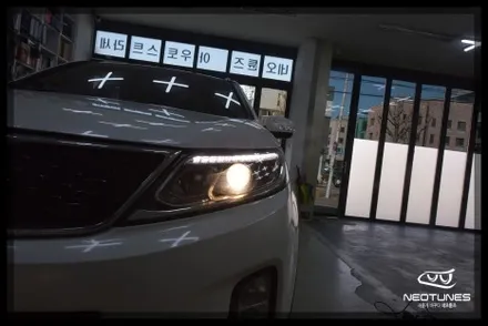 뉴쏘렌토R 전조등 반사판 교체작업 / 용인 처인구, 이천