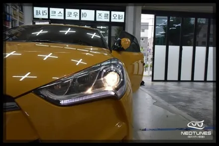 벨로스터 전조등 반사판 교체작업 / 용인 처인구, 이천