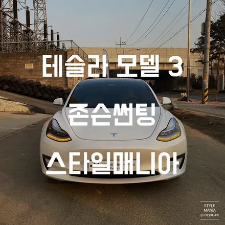 테슬라 모델3 존슨썬팅M 송파썬팅 하남썬팅 스타일매니아 / 하남시 감북동