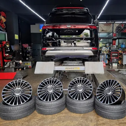 카니발휠 만소리st 맞춤형휠로 익스테리어튜닝까지 [ 순정볼트 그대로 사용 + 돌출X 휠튜닝 / 드레스업 ] / 하남, 강동, 송파