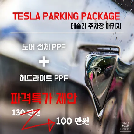 테슬라 모델3 썬팅 존슨썬팅M 테슬라성지 스타일매니아 / 하남시 감북동