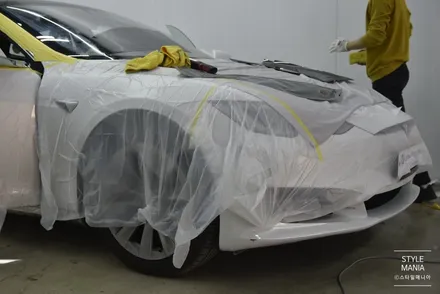 미국 전기차 TESLA MODEL S 존슨썬팅 송파썬팅 스타일매니아 / 하남시 감북동