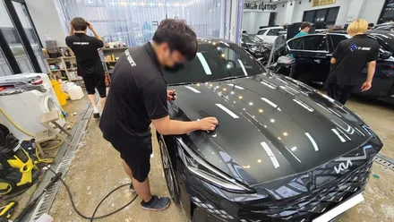 부담없이 은은한 반사 색감, 레인보우 V90! K8 신차패키지로 시공 / 전주 효자동