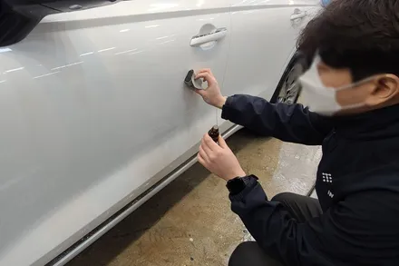 깔끔한 레인보우 V90 시공은 전주 신차패키지 전문점. / 전주 효자동