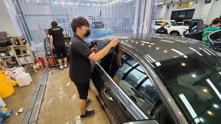 부담없이 은은한 반사 색감, 레인보우 V90! K8 신차패키지로 시공 / 전주 효자동