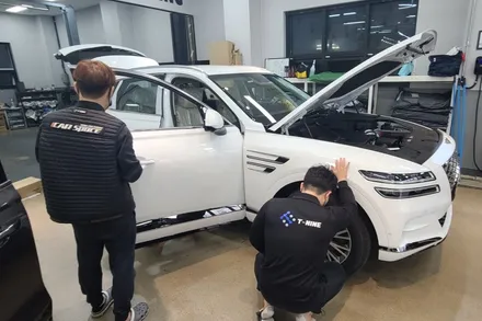 제네시스 GV80 신차검수, 전문기기로 정확하게! 카스페이스 전주 / 전주 효자동