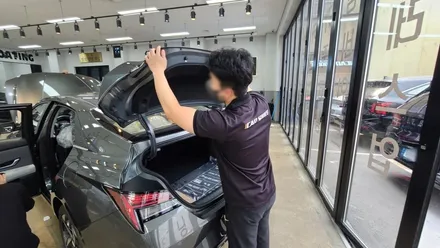 카스페이스 전주 신차패키지 진행 전 아반떼 입고 상태 확인부터~ / 전주 효자동
