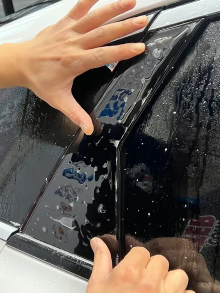 올 화이트 K8 차량과 어울리는 썬팅? 티나인 R100 추천! / 전주 효자동