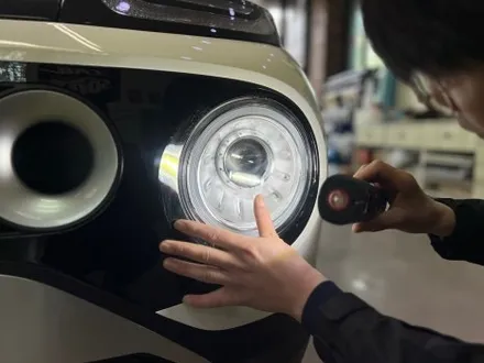 캐스퍼 신차검수 검수 전용 장비를 사용하여 꼼꼼하게 확인 완료 / 전주 효자동