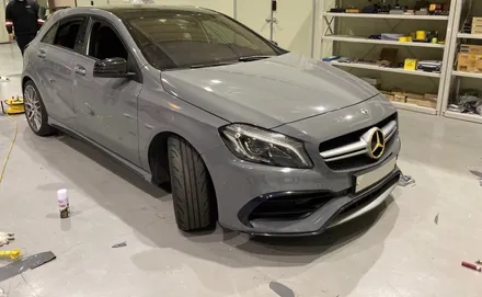 A45 AMG 벤츠에서 락그레이로 변신. 구미랩핑 니트로 / 구미시 양호동