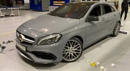 A45 AMG 벤츠에서 락그레이로 변신. 구미랩핑 니트로 / 구미시 양호동