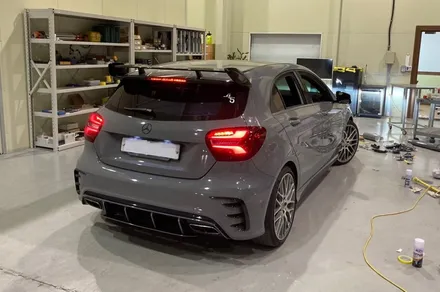 A45 AMG 벤츠에서 락그레이로 변신. 구미랩핑 니트로 / 구미시 양호동
