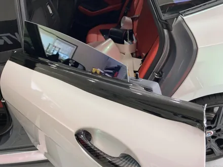 BMW M235i  오로라 화이트 전체 랩핑, 부분 카본 및 생활보호 PPF 구미 니트로 KKvinyl / 구미시 양호동