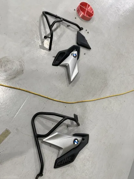 BMW G310 오토바이 부분 무광 블랙 랩핑 / 구미시 양호동