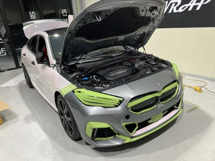 BMW M235i  오로라 화이트 전체 랩핑, 부분 카본 및 생활보호 PPF 구미 니트로 KKvinyl / 구미시 양호동