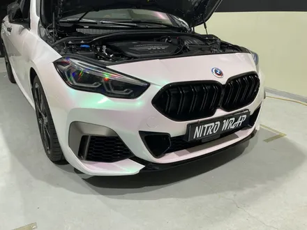 BMW M235i  오로라 화이트 전체 랩핑, 부분 카본 및 생활보호 PPF 구미 니트로 KKvinyl / 구미시 양호동