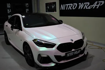 BMW M235i  오로라 화이트 전체 랩핑, 부분 카본 및 생활보호 PPF 구미 니트로 KKvinyl / 구미시 양호동