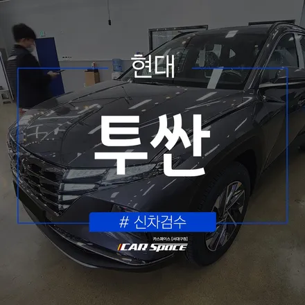 미세 까짐과 티끌이 발견되었던 투싼 신차검수기 / 대구 달서구 이곡동