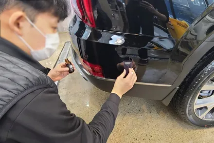올블랙 팰리세이드 감성, 대구 신차패키지 전문 티나인 R100 시공 / 대구 달서구 이곡동