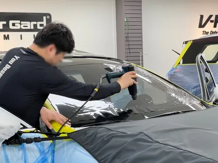 올화이트가 매력인 K8, 대구 신차패키지 작업으로 더욱 깔끔하게! / 대구 달서구 이곡동