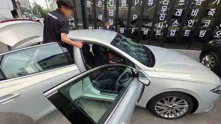 그랜저 입고부터 신차검수까지, 카스페이스 서대구점에서 ~ / 대구 달서구 이곡동