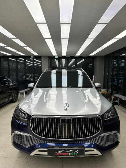 대구 자동차 랩핑 업체 벤츠 GLS600 마이바흐 투톤 컬러 시공 후기 / 대구 북구 연경동