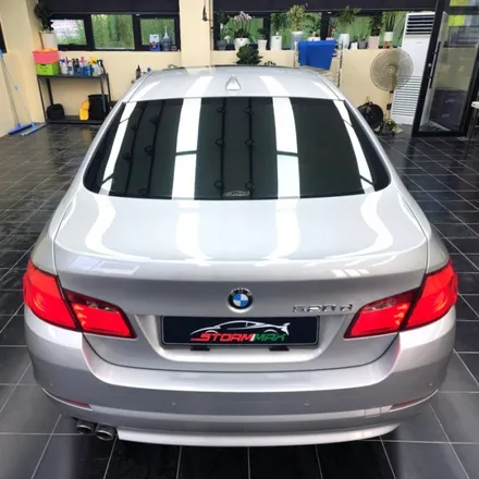 썬팅 교체시기 노후된 보라색 제거 대구 열차단 가성비 좋은 해머슨 선팅 BMW 5시리즈 / 대구 북구 연경동