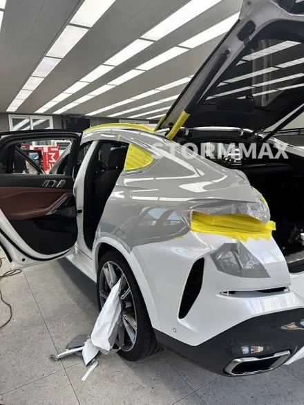 대구자동차랩핑 BMW X6 M50I 맥스초코그레이 필름시공 후기 / 대구 북구 연경동