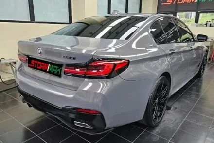 대구 랩핑 BMW 5시리즈 LCI 버니나 그레이 / 대구 북구 연경동