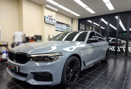 BMW 5시리즈 G30 530 대구 전체 랩핑 카본 루프스킨 크롬죽이기 휠복원 / 대구 북구 연경동