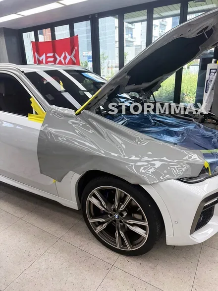 대구자동차랩핑 BMW X6 M50I 맥스초코그레이 필름시공 후기 / 대구 북구 연경동