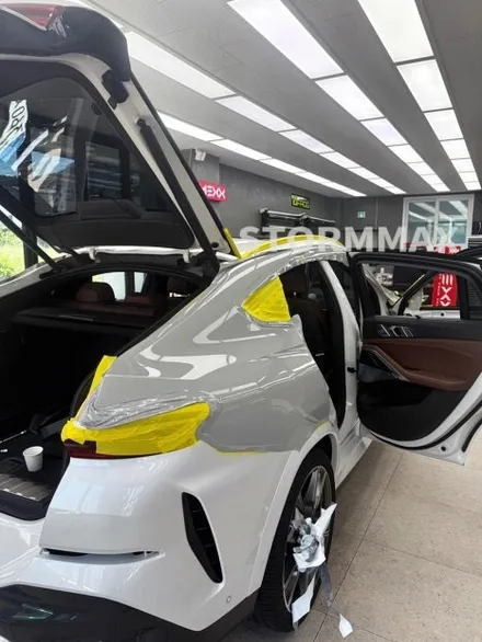 대구자동차랩핑 BMW X6 M50I 맥스초코그레이 필름시공 후기 / 대구 북구 연경동