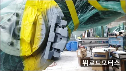 송파구 랜드로버 보그 자동차 캘리퍼도색 색상 변경 / 경기 수원 권선