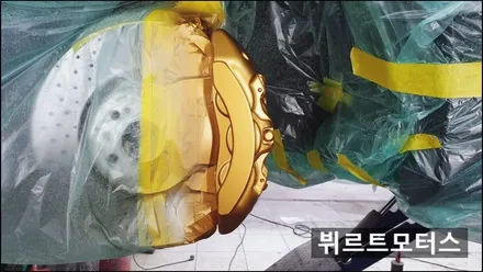 송파동 벤츠 GT43 AMG 자동차 캘리퍼도색 안정적인 시공 / 경기 수원 권선