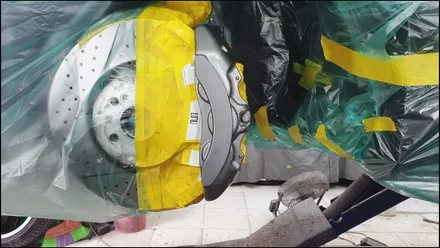 송파동 벤츠 GT43 AMG 자동차 캘리퍼도색 안정적인 시공 / 경기 수원 권선