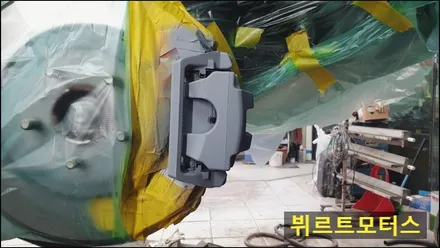 마천동 랜드로버 디펜더 자동차 옐로우 캘리퍼도색 / 경기 수원 권선