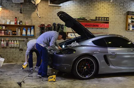 [AP.GARAGE:컬러랩핑/카스킨] 포르쉐 카이맨: 에이버리슈프림 컬러랩핑 시공 : 보험수리/피해차시공 / 서울 성동구 응봉동