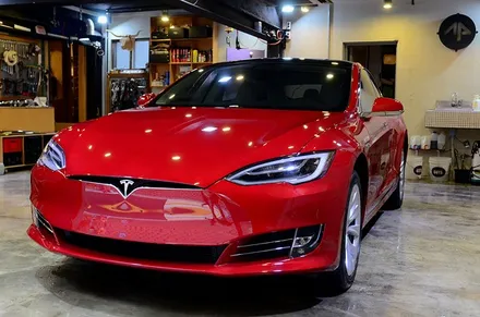 ★★★[AP-카스킨/컬러랩핑] 음악가부부의 테슬라 모델S,TESLA  MODEL S: 컬러체인지로 내맘에드는 컬러를 입히자~  Metallic Silver / 서울 성동구 응봉동