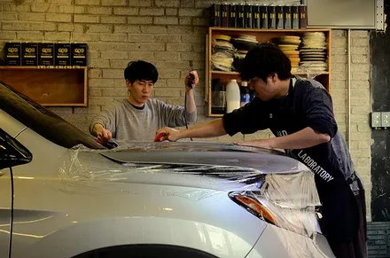 [AP-PPF시공]혼다 파일럿- 본넷+생활보호+하이그로시 PPF : 나기사추천시공 / 서울 성동구 응봉동