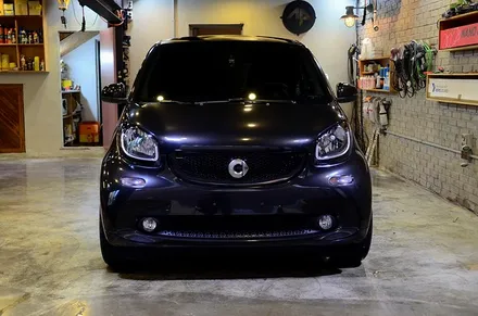 [AP-카스킨/컬러랩핑] BENZ SMART: 컬러체인지로 새로운기분으로~ 블랙 메탈릭컬러!성수동 랩핑 / 서울 성동구 응봉동