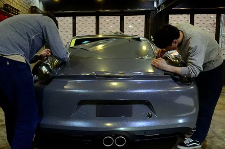 [AP.GARAGE:컬러랩핑/카스킨] 포르쉐 카이맨: 에이버리슈프림 컬러랩핑 시공 : 보험수리/피해차시공 / 서울 성동구 응봉동