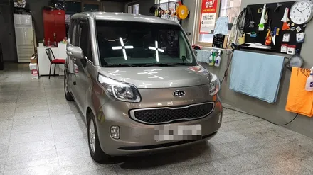 부산 금정구 남산동 썬팅 잘하는곳 오빠차 레이 풀썬팅, 후방카메라, 마이딘 블랙박스 MK1 장착 작업