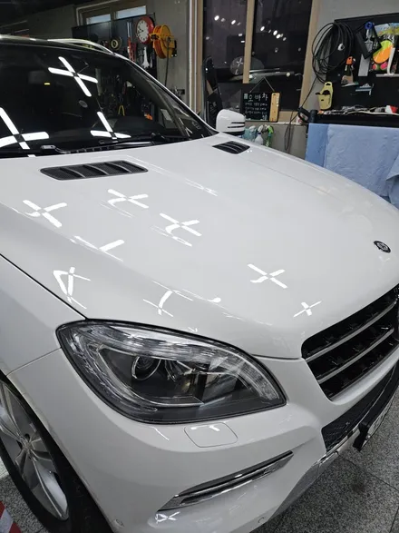 부산경남 벤츠 ML GLE W166 12.3인치 안드로이드 올인원 및 ahd후방카메라교체 장착
