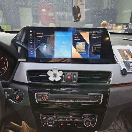 BMW X1 F48 12.3인치 순정형디자인 안드로이드 올인원 부산 오빠차에서 깔끔하게 시공했어요