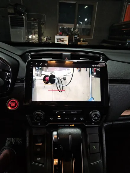 혼다CRV 5세대 안드로이드 올인원 장착 및 ahd후방카메라교체 래인워치 연동 부산 안드로이드 올인원 전문장착점 오빠차