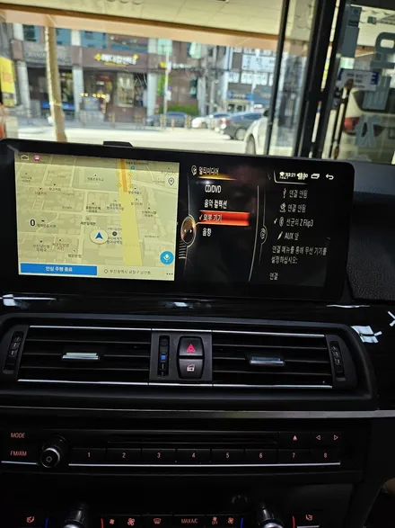 부산 BMW F10 520D NAVIFLY 7862 12.3인치 안드로이드 올인원  장착작업