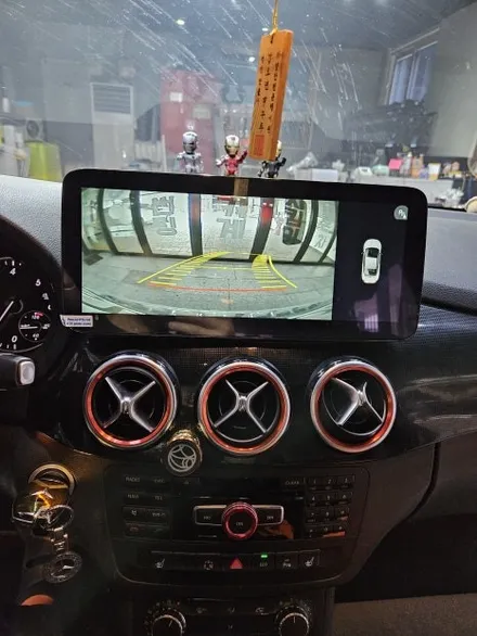 부산경남 벤츠 B클래스 순정모니터 블랙아웃 w246 12.3인치 안드로이드 올인원 장착